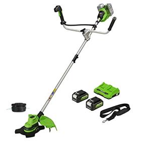 Krūmgrieži ar akumulatoru Greenworks GD24X2BCB, 24 V