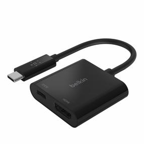 Adapteris Belkin USB-C AVC002BTBK, melna krās.