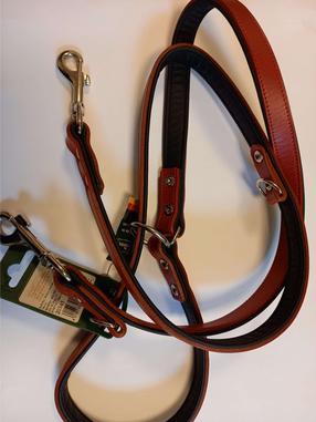 Šuns pavadėlis Hunter Oko Line, juoda sp./raudona sp., 1.1 m x 18 mm