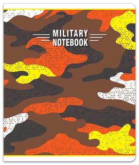 Vihik Lastva Military, jooneline, A5, 48 lehte, (värv/disain valitakse juhuslikult)