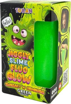 Slaims Tuban Jiggly Slime Fluo Glow, zaļa krās., 430 g