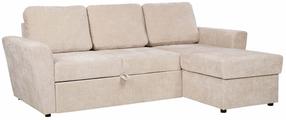Kampinė sofa - lova Home4you Inga 15693, smėlio sp., 160 x 217 cm x 88 cm
