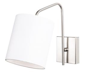 Šviestuvas sieninis Opviq Ve 6002 892OPV1269, E27, 1 x 40 W, balta sp. / nikelio sp.