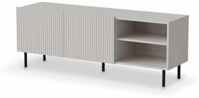 Televizoriaus spintelė Paxos, juoda/kašmyro, 40 cm x 150 cm x 54 cm