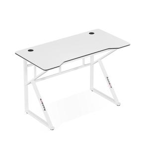 Kompiuterinių žaidimų stalas Huzaro Hero 1.6, 120 cm x 60 cm, 75 cm, balta sp.
