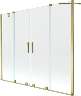 Vonios sienelė Mexen Velar Duo II, 170 cm x 150 cm, aukso sp./grūdintas