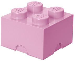 Daiktadėžė LEGO® Storage Brick 4 Light, 5.7 l, violetinė, 25 x 25 x 25 cm