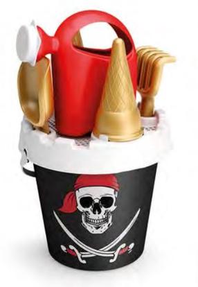 Smėlio žaislų rinkinys Pirate, įvairių spalvų, 180 mm x 180 mm
