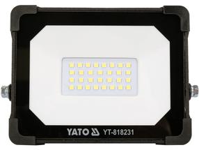 Prožektors bez kustības sensora, pārvietojams Yato YT-818231, 20 W, 1900 lm, 6500 °K, IP65, melna krās.