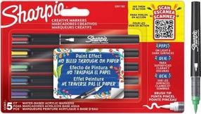 Akriliniai žymekliai Sharpie, vienpusiai, įvairių spalvų, 5 vnt.