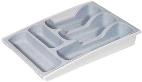 Galda piederumu organizatori Curver, plastmasa, pelēka krās.