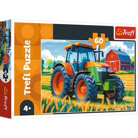 Dėlionė Trefl Tractor 16492, 22 cm x 33 cm, 60 vnt., įvairių spalvų