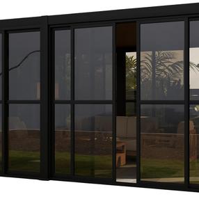 Siena pavėsinei Home4you Mirador 111, 236.5 cm, juoda sp.