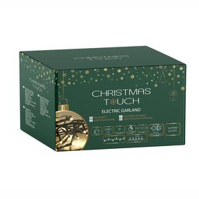 Spuldzīšu virtenes Christmas Touch XYIP-31ELED-240C-B, 18 m, silti balta krās., 240 LED