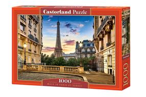 Dėlionė Castorland Walk In Paris At Sunset 1000 el. C-104925-2, 47 cm x 68 cm, 1000 vnt., įvairių spalvų
