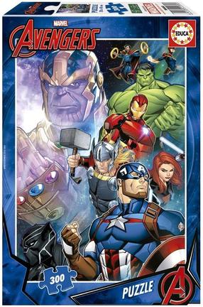 Dėlionė Educa Avengers, 40 cm x 28 cm, 300 vnt., įvairių spalvų