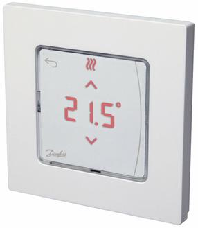 Термостат Danfoss Icon2, крепится на стену, белый цв., 8 см, 5 - 35 °С