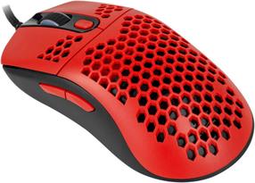 Žaidimų pelė Arozzi Favo Ultra Light, juoda/raudona