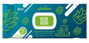 Dzīvnieku kopšanas salvetes Record Aloe Vera 10870688, 80 gab.