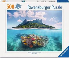 Dėlionė Ravensburger Island Waterescape, 36 cm x 49 cm, 500 vnt., įvairių spalvų