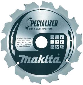 Zāģripa Makita Specialized, 210 mm x 30 mm
