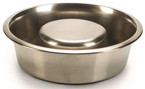 Bļoda dzīvniekam Beeztees Slow Feeder, 20 cm x 20 cm, sudraba krās.