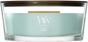 Свеча, ароматическая WoodWick Sea Spray, 40 - 65 час, 453 г, синий цв.