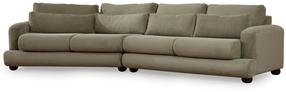 Sofa Hanah Home River 4 560ARE1832, žalia sp., kairinė, 105 x 330 cm x 90 cm