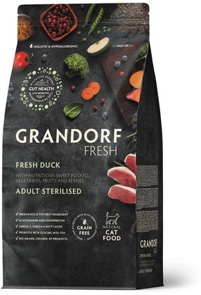 Kuiv kassitoit Grandorf Fresh Duck, pardiliha, 0.400 kg