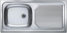 Virtuvinė plautuvė Alveus Basic 60 Decor, nerūdijantysis plienas, 43.5 cm x 86 cm x 14.5 cm, chromo sp.