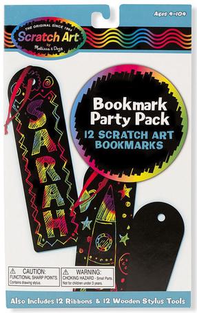 Skrāpēšanas komplekts Melissa & Doug Party Pack Bookmark, daudzkrāsaina