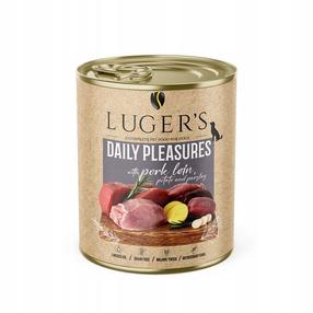Šlapias šunų maistas Lugers Daily Pleasures, kiauliena, 0.8 kg