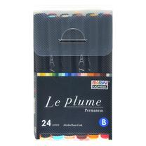 Teksto žymeklis Marvy Le Plume Permanent 3000-24B, įvairių spalvų, 24 vnt.