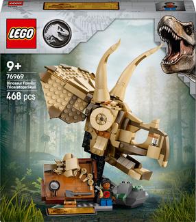 Konstruktorius LEGO® Jurassic World Dinozaurų fosilijos: triceratopso kaukolė 76969, 468 vnt.