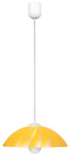 Lampa karināms Candellux Kamila 31-76123, E27, 1 x 60 W, dzeltena krās. / balta krās.