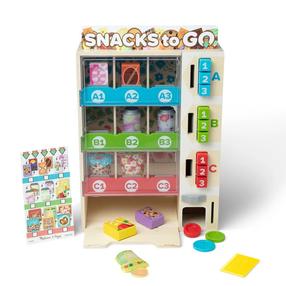 Parduotuvės žaislai, pardavimo automatai Melissa & Doug Snacks To Go, įvairių spalvų