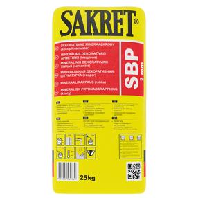 Minerālais dekoratīvais apmetums Sakret SBP, dekoratīvs, 25 kg