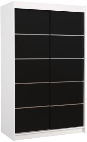 Spinta ADRK Benisso, balta sp./juoda sp., 120 cm x 58 cm x 200 cm