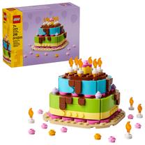 Konstruktorius LEGO® gimtadienio tortas su dekoracijomis, smagus dovanų rinkinys, stalo dekoras 40815, 219 vnt.