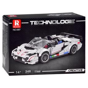 Konstruktorius, automobilis Creative Technologie ZA5787, 348 vnt., balta sp.