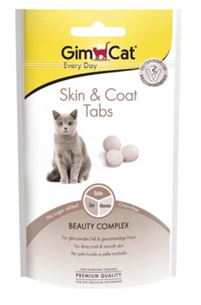 Maisto papildai, vitaminai katėms Gimborn Skin & Coat Tabs, 0.04 kg