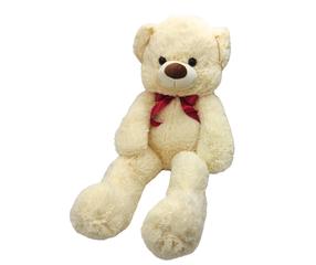 Pliušinis žaislas meška Fancy Bear Viljam, balta sp., 100 cm