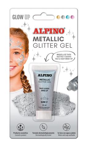 Краска для лица Alpino, 0.014 л, серебристый цв.