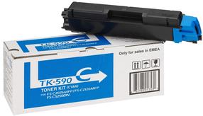 Тонер Kyocera TK-590C, синий цв.