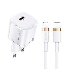 Telefoni laadija Usams T36 Mini, USB Type C, kuldne v./valge v., 20 W
