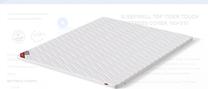 Matrača pārvalks Sleepwell Logo Stretch White W02003.35, 160 cm x 210 cm, vidēja cietība