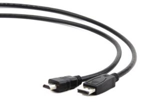 Laidas Gembird Cablexpert 4K DisplayPort to HDMI CC-DP-HDMI-10M HDMI 2.0 Male (vyriška), DisplayPort 1.2 Male (vyriška), 10 m, juoda sp.