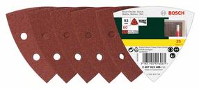 Šlifavimo lapas Bosch, 60, 9.3 cm x 9.3 cm, 25 vnt.