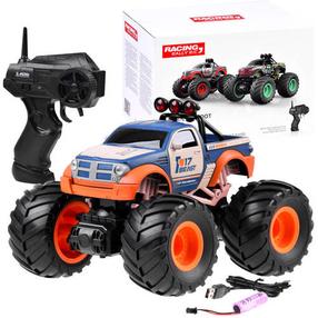 Rc maastikuauto Racing Rally Bigfoot, 1:18, sinine v./oranž v.