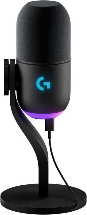 Stalinis mikrofonas Logitech Yeti GX, juoda sp.